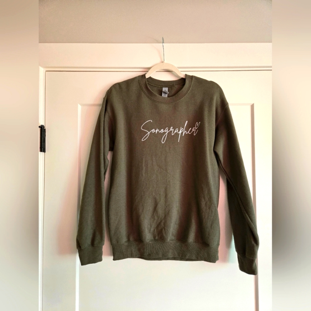 Olive Green Sonographer Sweatshirt